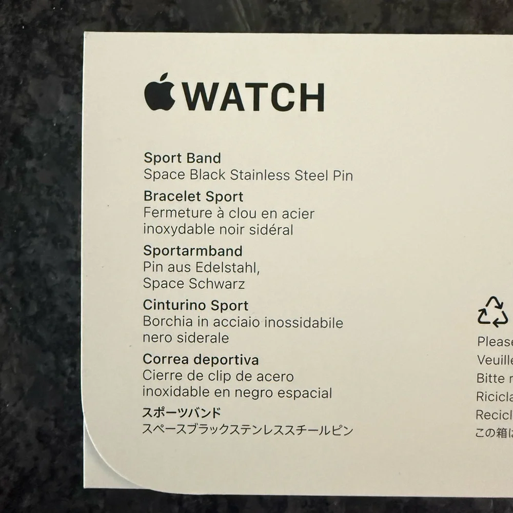 Apple Watch band- Black